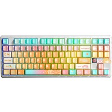 Die Grup Aula F87 Pro V2 Mekanik Rgb Tkl Meteor Ice Cream Switch Kablosuz Makrolu Hot Swap Klavye Orange Juice
