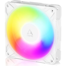 Die Grup Arctıc P12 Pro Ters A-Rgb - Ters Hava Akışlı 120 mm Premium Fan, Y Kablo Bölücü ile Pwm Fan, 500-3000 Rpm, 0 Rpm <% 5 Pwm, 5V Dijital Rgb, Hidrodinamik Rulman, 4-Pin - Beyaz