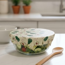 Die Grup Apithecary Balmumu Gıda Sargısı - Avakado Desenli-Organik– Yeniden Kullanılabilir - Çevre Dostu - Sıfır Atık - Ekmek ve Sandviç Sargısı - Sürdürülebilir- Yeniden Kullanılabilir, 3'lü Set (S,m,l)