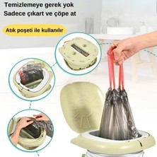 Die Grup Mooiebaby's Cat Potty Katlanabilir Çocuk Tuvaleti, Çok Fonksiyonlu Taşınabilir Alıştırma Lazımlığı (Yeşil)