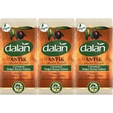Die Grup Dalan Antik Geleneksel El Yapımı Doğal Beyaz Sabun, 900 gr x 3 Adet