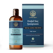 Die Grup Apayrı Yaşam Yeşil Çay Lavanta Ardıç Katranı Özlü Yağlı Saçlar Için Besleyici ve Onarıcı Şampuan 500 ml