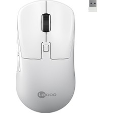 Die Grup Lecoo WS216 Kablosuz 1600DPI 7 Tuşlu Sessiz Pc, Mac, Dizüstü Bilgisayar Için, USB Mini Alıcı ile Optik Mouse Beyaz
