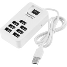 Die Grup Lunatic 28917 7 Port USB 2.0-1 Metre Kablolu Anahtarlı USB Hub Çoklayıcı Veri Aktarım Hızı: 480 Mbps'e Kadar LED Güç Göstergeli