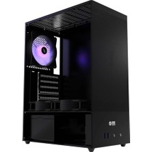 Die Grup HC310 600W Rgb Mesh Micro Atx Mini Tower Siyah Gaming Oyuncu Kasa