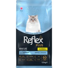 Die Grup Reflex Plus Hairball Somonlu Yetişkin Kedi Maması, 1.5 kg