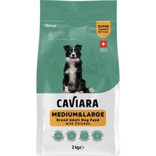 Die Grup Caviara Köpek Maması, Tavuklu, Orta ve Büyük Irk, Yetişkin, Kuru Mama, 2kg KL-005