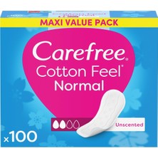 Die Grup Carefree Normal Cotton Parfümsüz 100'LÜ Günlük Ped