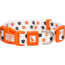 Die Grup Gobypet Desenli Köpek Boyun Tasması 25 Mm, Ayarlanabilir 39-55 Cm, Güçlendirilmiş Emniyet Kilitli Toka, Paslanmaz Metal D Halka, Dayanıklı Kumaş, Günlük Kullanım, Yürüyüş ve Eğitim Için