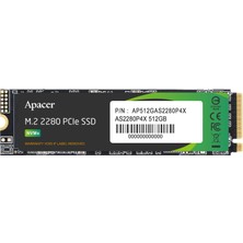 Die Grup Apacer AS2280P4X-1 512GB 2100/1500MB/S Nvme Pcıe M.2 SSD Disk (AP512GAS2280P4X-1)