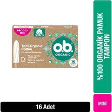 Die Grup O.b Organic Cotton Mini Tampon (16 Adet)