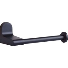 Die Grup Canarm Lyla Mbk Modern Doku Tutucu - Mat Siyah Alüminyum Tuvalet Kağıdı Tutacağı, 16,5 cm G x 5,4 cm Y, Çağdaş Banyolar Için Şık Duvara Monte Tasarım