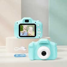 Uravas Store Mavi Mini Dijital Çocuk Kamerası 1080P Video Kayıt ve Fotoğraf Çekim Cihazı