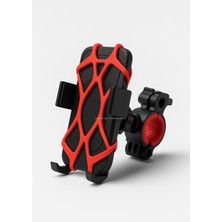 Die Grup Busstier Lastik Destekli, Standlı Bisiklet Telefon Tutucu, 360° Döner Ayarlı, Titreşim Engelleyici, Silikon Emniyet Kemerli, Gidon Üzerine Montajlı, Universal Uyumluluklu, Abs Malzeme, Güvenli Sürüş I