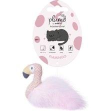 Die Grup M-Pets Plume Flamingo Catnipli Kedi Oyuncağı Pembe