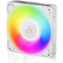 Die Grup Arctic P12 Pro A-Rgb (Beyaz) - Güçlü Premium Fan 120 mm Pwm Fan Y Kablo Ayırıcı ile 600~3000RPM 0rpm <% 5 Pwm 5V Dijital Rgb Akışkan Dinamik Rulman 4pin - Beyaz