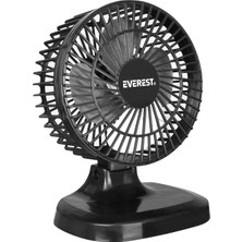 Die Grup Lunatic Everest FAN-503 7" Büyüklüğünde Masa Üstü Siyah USB Fan Serinletici Vantilatör
