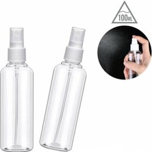 Die Grup Aee® 100 ml Şeffaf Boş Sprey Şişe 12'li Set – Plastik Sprey Şişesi, Kolonya, Parfüm, Kozmetik ve Temizlik Ürünleri Için