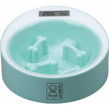 Die Grup M-Pets Yumı Smart Digital Tartılı Yavaş Yeme Mama Kabı Green