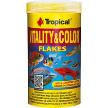Die Grup Tropical Vitality Color Flakes Tropikal Balıklar Için Renklendirici Pul Balık Yemi 250 ml 50GR