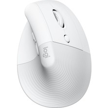Die Grup Logitech Lift Kablosuz Ergonomik Dikey Mouse, 57° Dikey Açı, 4000 Dpı, Sessiz, Küçük ve Orta Eller Için, Bluetooth, Logi Bolt USB Alıcı, 24 Ay Pil Ömrü, Beyaz