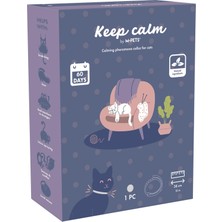 Die Grup M-Pets Keep Calm Sakinleştici Kedi Tasması Gri