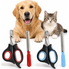 Die Grup Madpet Kedi ve Köpek Tırnak Makası - Evcil Hayvan Tırnak Kesme Makası ve Metal Törpü - 2 Parçalı Ergonomik Pati Bakım Seti - Kaymaz Saplı Kedi Köpek Bakım Aleti - Stok Durumuna Göre Renk Gönderilir