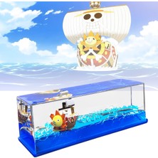 Die Grup Ycaaeo Yolcu Gemisi One Piece Fluid Drift Şişe "thousand Sunny" Ship Fluid Drift Bottle, Tek Kutuda Batmayan Tekne, Korsan Gemi Dekorasyonu, Ev, Araba, Vitrinler, Masa Dekorasyonu Için Bir Gemi