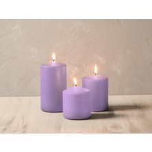 Die Grup Porland Shine Blok Mum Lila 7X14 Cm, Tekli