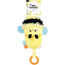 Die Grup M-Pets Slippers Bee Köpek Oyuncağı Sarı