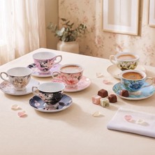 Die Grup Aryıldız Secret 6 Kişilik Porselen Kahve Fincan Takımı -90 ml