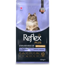 Die Grup Reflex Plus Pocket Treats Ilaveli Kısırlaştırılmış Anti-Hairball Somonlu Kedi Maması 1,5 kg