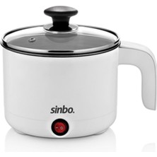 Die Grup Sinbo SCO-5043 Çok Fonksiyonlu Buharlı Pişirici, 1 Litre, 400W, Cam Kapaklı, Buharda Sebze Pilav Makarna ve Yumurta Pişirme Özellikli Mini Elektrikli Pişirici