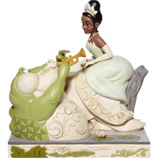Die Grup Enesco-Enesco Disney Prenses ve Kurbağa 'bayou Güzellik' Beyaz Ormanlık Heykelcik, 19 cm (Y) x 12 cm (G) x 18,5 cm (D)