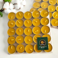 Die Grup Petekoğlu (100 Adet) Bal Mumu Tealight Mum Doğal Petek Balmumu Mum Standart Boy Buhurdanlık Için Doğal Mum
