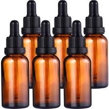 Die Grup Goldge-Goldge 6X30ML Pipet Şişesi, Damlalık Kahverengi Damlalıklı Şişeler Parfüm Yağları Uçucu Yağlar Sıvı Boyalar Parfüm Yağı Örneği