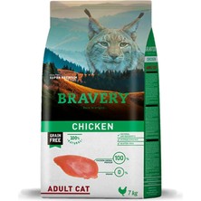 Die Grup Bravery Adult Tavuklu Yetişkin Kedi Maması 2 kg