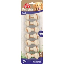 Die Grup 8in1 Delights Beef Xs Boy Sığır Etli Kemik 7'li, 84 gr Köpek Ödülü