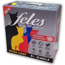 Die Grup Feles Ultra Hafif Tozsuz Kedi Kumu 8 L