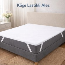 Die Grup Ezgi Köşe Lastikli Alez 100 x 200 cm Beyaz Sıvı Geçirmez Terletmeyen Pamuk