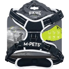 Die Grup M-Pets Hiking Reflektörlü Soft Sırt Tasması Siyah (L)