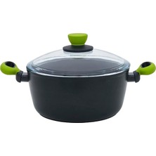 Die Grup Leggno Colorgy Titanium 24CM Tencere/yeşil