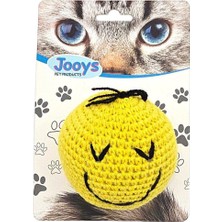 Die Grup Jooys Amigurumi Kedi Oyuncağı Sarı Emoji