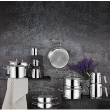 Die Grup Aryıldız Vento Prestige 20 Parça Ideal Set Çelik Çeyiz Tencere Seti