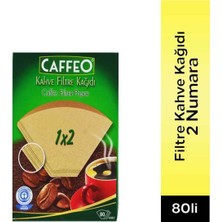 Die Grup Caffeo 1x2/80 Filtre Kahve Kağıdı, 80 Adet, Siyah