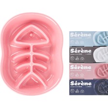 Die Grup M-Pets Serene Fish Seramik Yavaş Yeme Mama Kabı 240ML Pembe