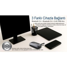 Die Grup Inca IWM-242G Bluetooth 5.4 + 2.4g Kablosuz Sessiz Optik | Çift Modlu Bağlantı | 500MAH Şarjlı Batarya | 800-1600 Dpı | Manyetik Kapak | Sağ-Sol El Kullanımı | LED Göstergeli | Windows, Mac, Android