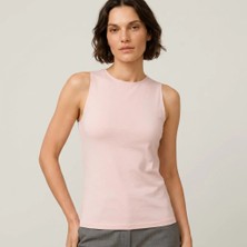 Bonbon Kadın Basic Kolsuz Içi Yarım Astarlı Tshirt BB2538