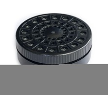 Die Grup Oem Humidor Puro Kutusu Nemlendirici Haznesi, Yuvarlak Abs, 60X20MM, Siyah