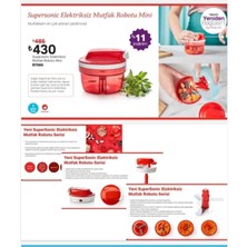 Die Grup Tupperware Supersonic Elektriksiz Mutfak Robotu Mini (Süper Şef) Çok Renkli